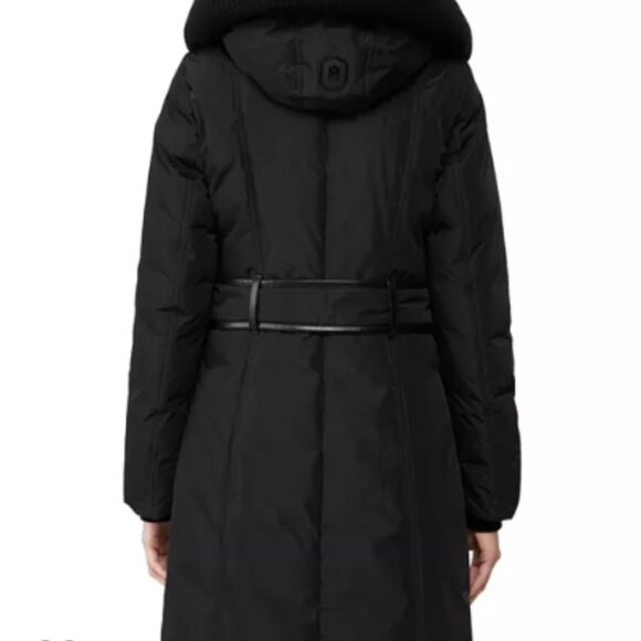 Mackage Brigid Cable Knit Collar Down Puffer Coat Medium - Picture 10 of 12